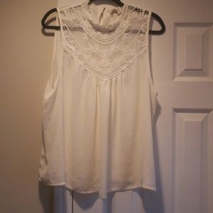 Sleeveless Lace Blouse